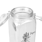 Load image into Gallery viewer, Home Basics Ludlow 53 oz. Glass Canister with Metal Clasp, Clear $6.00 EACH, CASE PACK OF 12
