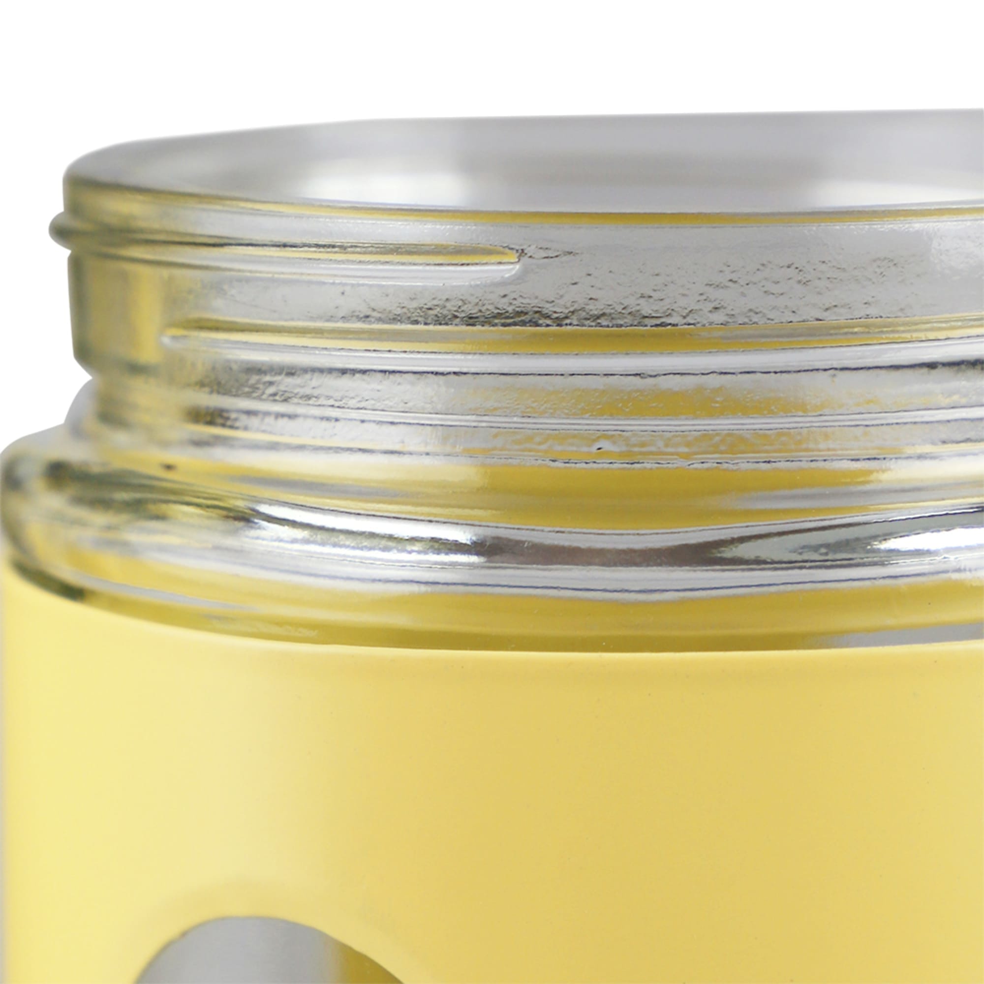 Home Basics 4 Piece Stainless Steel Canisters with Multiple Peek-Through Windows, Yellow $15.00 EACH, CASE PACK OF 4