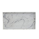 Load image into Gallery viewer, Home Basics Faux Marble Vanity Tray, White $6.00 EACH, CASE PACK OF 8
