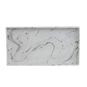 Home Basics Faux Marble Vanity Tray, White $6.00 EACH, CASE PACK OF 8