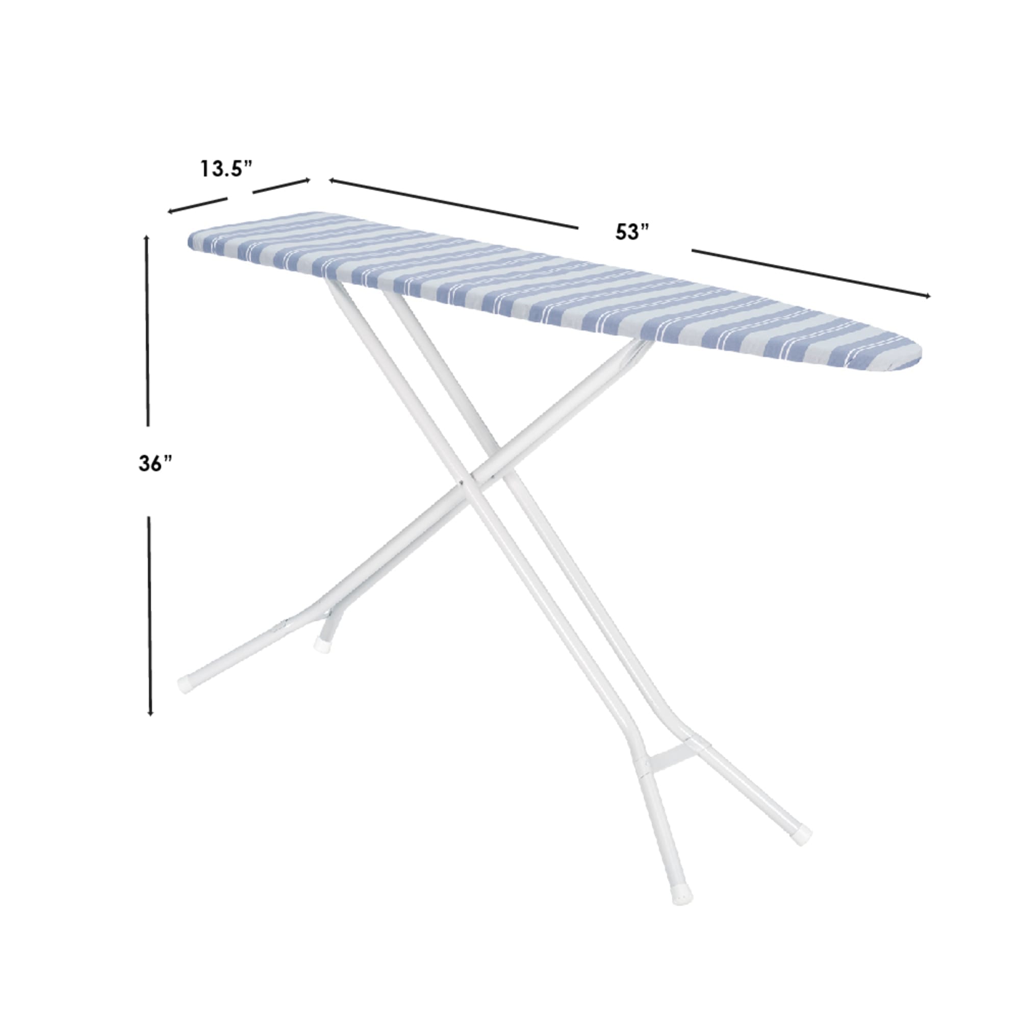 Seymour Home Products Adjustable Height, 4-Leg Ironing Board with Perforated Top, Blue Stripe $30.00 EACH, CASE PACK OF 1