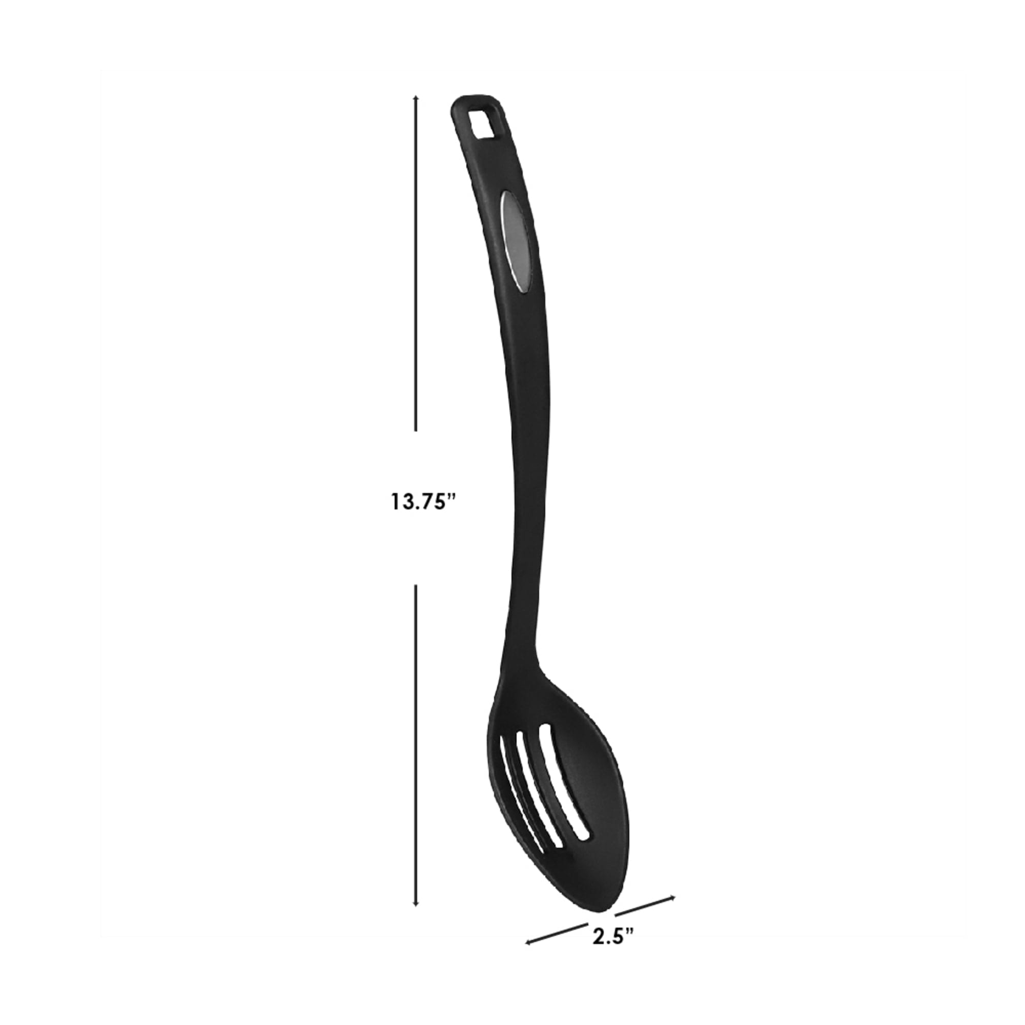 Home Basics Nylon Non-Stick Slotted Spoon, Black $1.00 EACH, CASE PACK OF 24