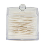 Load image into Gallery viewer, Home Basics Cotton Swab Holder with Lid, Clear $2.00 EACH, CASE PACK OF 12
