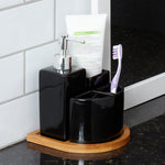 Load image into Gallery viewer, Home Basics Scandinavian 4 Piece Bath Accessory Set $10.00 EACH, CASE PACK OF 12
