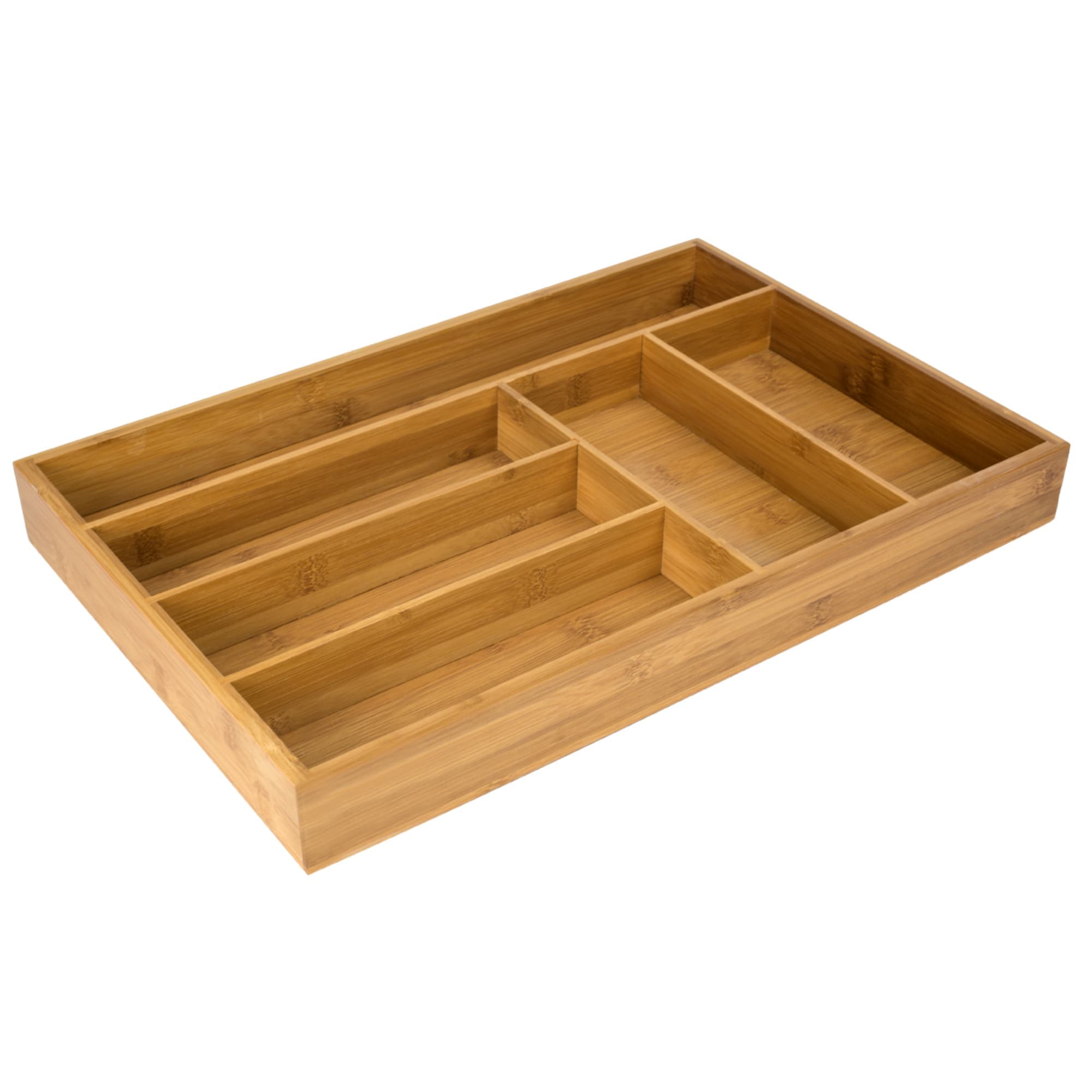 Home Basics Bamboo Cutlery Tray $15.00 EACH, CASE PACK OF 6