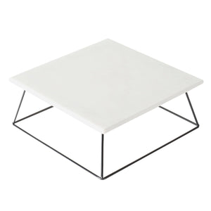 Sophia Grace Square Marble Table Riser, White/Black $15.00 EACH, CASE PACK OF 4