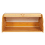 Load image into Gallery viewer, Home Basics Roll Top Slatted Bamboo Bread Box, Natural $20.00 EACH, CASE PACK OF 6
