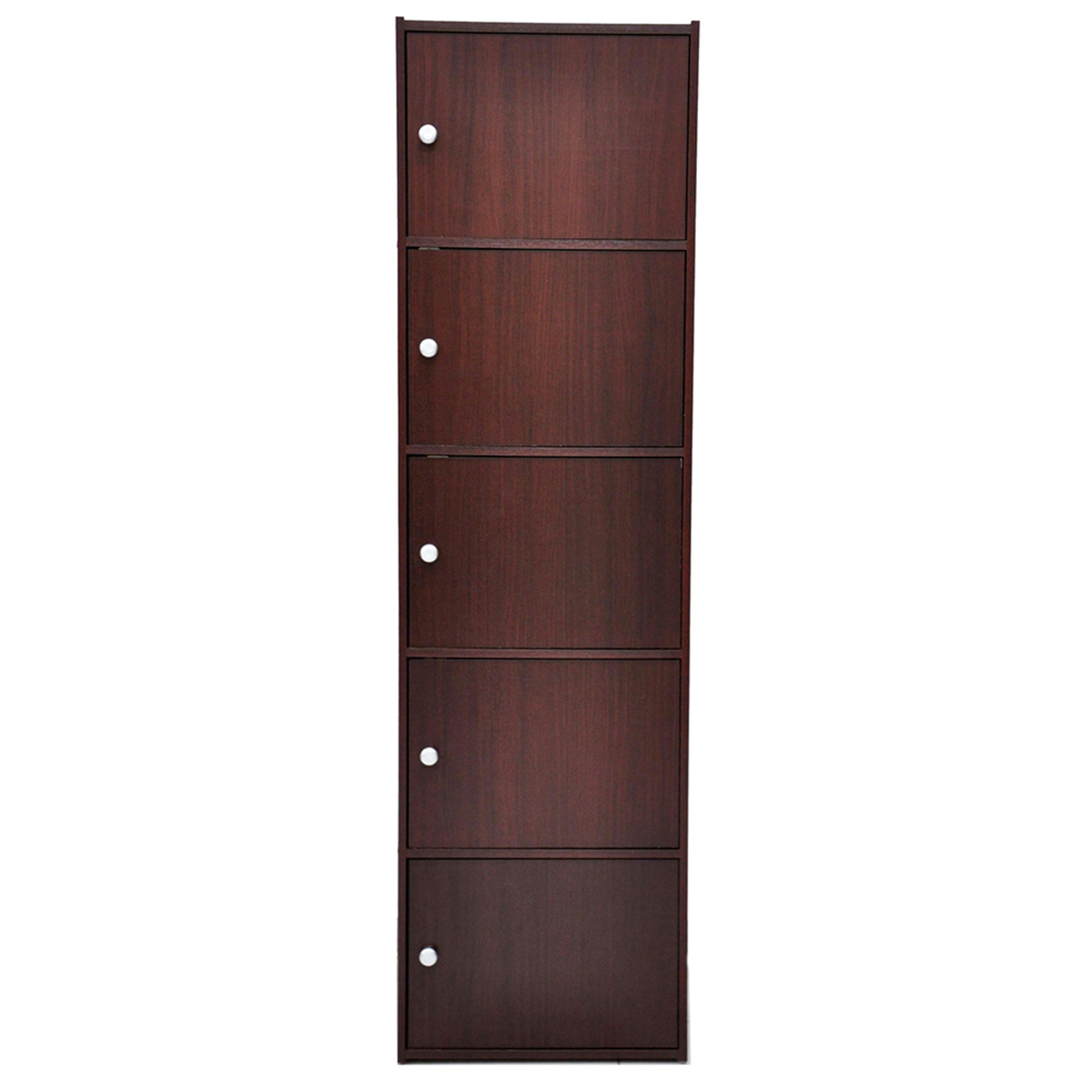 Home Basics 5  Cube Cabinet, Mahogany $70.00 EACH, CASE PACK OF 1