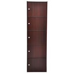 Load image into Gallery viewer, Home Basics 5  Cube Cabinet, Mahogany $70.00 EACH, CASE PACK OF 1
