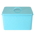 Load image into Gallery viewer, Home Basics  Tin Bread Box, Turquoise $20.00 EACH, CASE PACK OF 4
