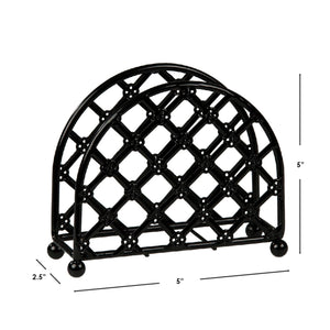 Home Basics Lattice Collection Free-Standing Napkin Holder, Black $4.00 EACH, CASE PACK OF 12