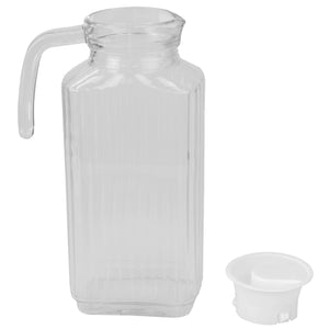2 Pack Plastic Water Pitcher with Flip Spout Lid,Water Container for Fridge  Door