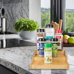 Load image into Gallery viewer, Home Basics 3 Tier Bamboo Spice Rack, Natural $6.00 EACH, CASE PACK OF 12
