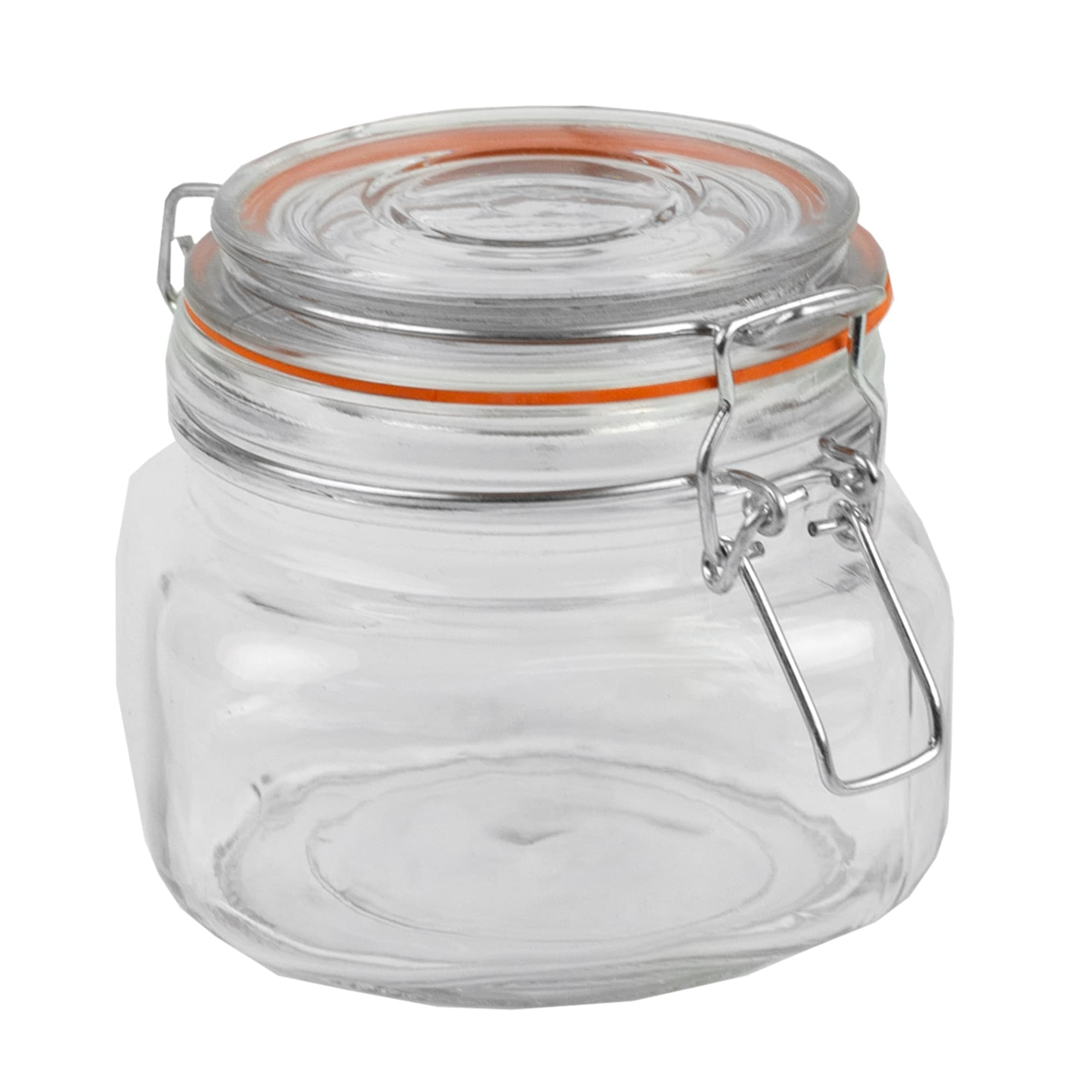 Home Basics 14 oz. Glass Pickling Jar with Wire Bail Lid and Rubber Seal Gasket $2.50 EACH, CASE PACK OF 12