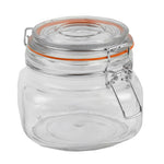 Load image into Gallery viewer, Home Basics 14 oz. Glass Pickling Jar with Wire Bail Lid and Rubber Seal Gasket $2.50 EACH, CASE PACK OF 12
