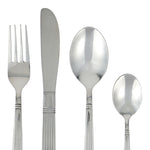 Load image into Gallery viewer, 16-Piece Stainless Steel Flatware Set - 4 Table Settings, Includes Dinner Forks, Knives, Tablespoons, Teaspoons $8.00 EACH, CASE PACK OF 12
