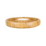 Load image into Gallery viewer, Home Basics Bamboo Chip and Dip Bowl, Natural $15.00 EACH, CASE PACK OF 6
