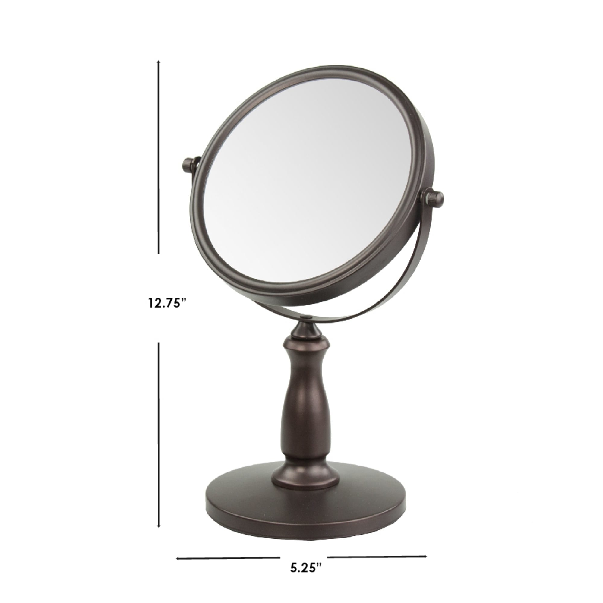 Home Basics Nadia Double Sided Cosmetic Mirror, (1x/5x Magnification), Bronze $15.00 EACH, CASE PACK OF 6