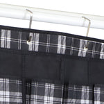 Load image into Gallery viewer, Home Basics Plaid 20 Pocket Non-Woven Over the Door Shoe Organizer, Black $5.00 EACH, CASE PACK OF 12
