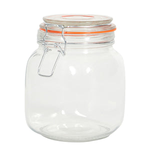 Home Basics 34 oz. Glass Pickling Jar with Wire Bail Lid and Rubber Seal Gasket $3.00 EACH, CASE PACK OF 12