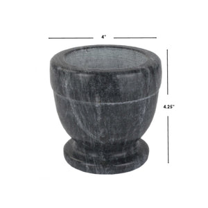 Home Basics Marble Mortar and Pestle, Black $6.00 EACH, CASE PACK OF 12