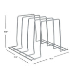 Load image into Gallery viewer, Home Basics Vinyl Coated Steel Lid Rack, Silver $4.00 EACH, CASE PACK OF 6
