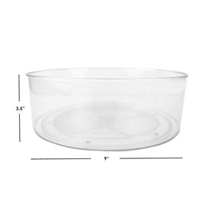 Home Basics Plastic Lazy Susan, Clear $4.00 EACH, CASE PACK OF 12