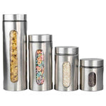 Load image into Gallery viewer, Home Basics 4 Piece Metal Canister Set $15.00 EACH, CASE PACK OF 4
