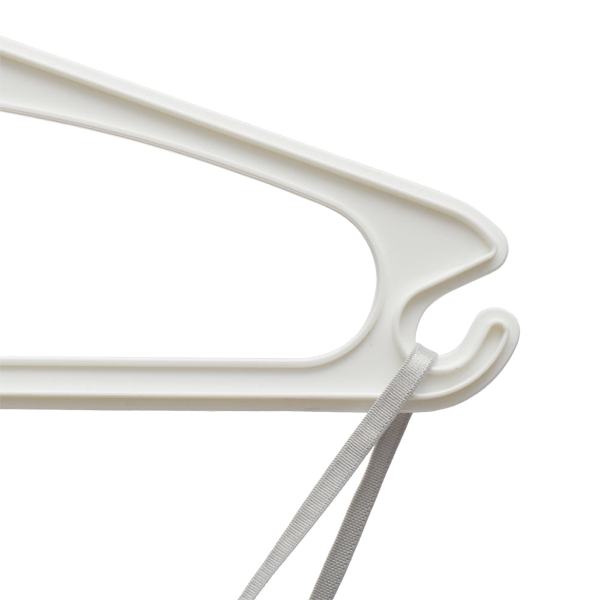 105mm Length Plastic S Shaped Towel Clothes Hnaging Hanger Hook White 4pcs  