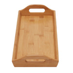 Load image into Gallery viewer, Home Basics Bamboo Bathroom Vanity Tray with Handles, Natural $8.00 EACH, CASE PACK OF 12
