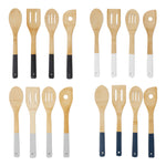 Load image into Gallery viewer, Home Basics 4-Piece Bamboo Kitchen Tool Set, Natural - Assorted Colors

