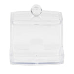 Load image into Gallery viewer, Home Basics Cotton Swab Holder with Lid, Clear $2.00 EACH, CASE PACK OF 12
