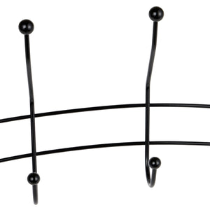 Home Basics Shelby 5 Hook Over the Door Hanging Rack, Black $5.00 EACH, CASE PACK OF 12