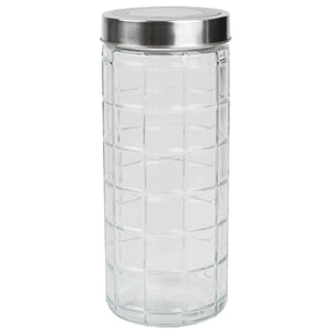 Home Basics Chex Collection 66 oz. X-Large Glass Canister  $4.00 EACH, CASE PACK OF 12