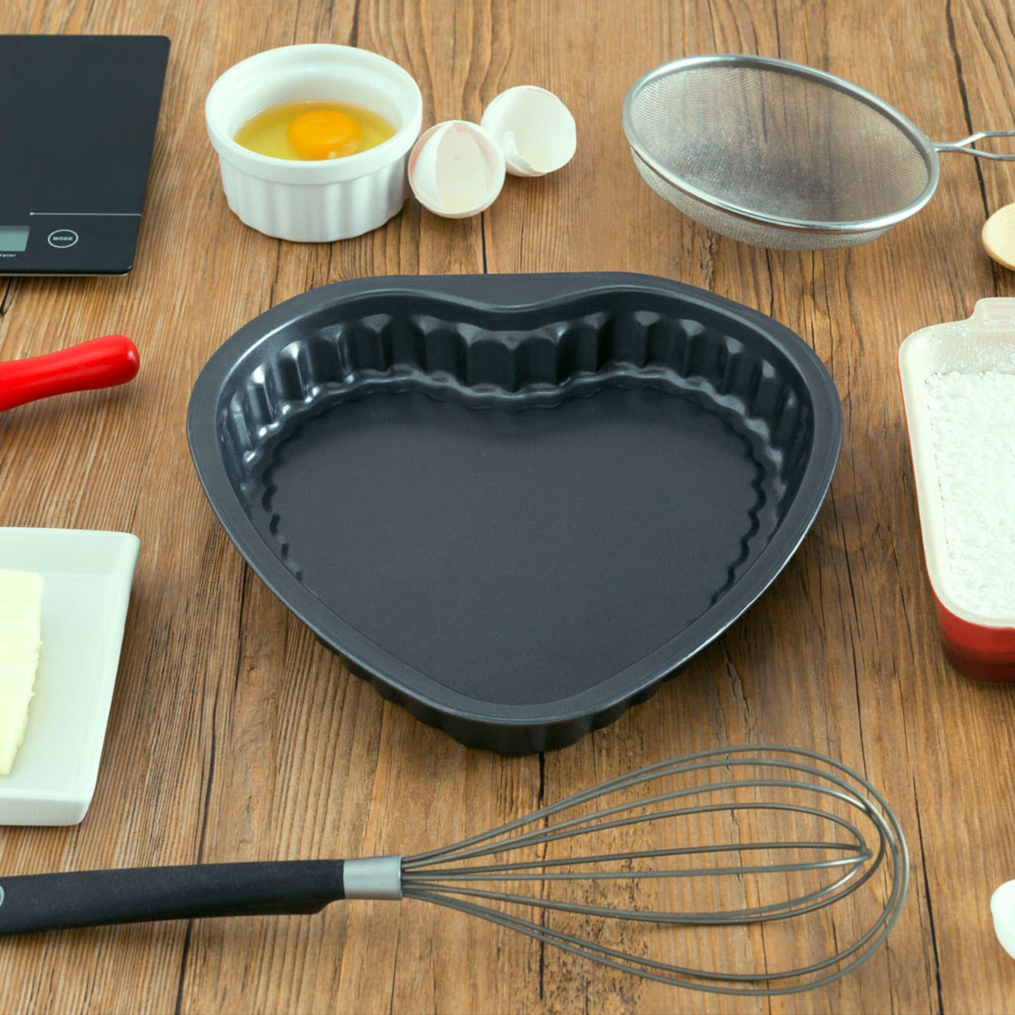Home Basics Heart-Shaped Cake Pan, FOOD PREP