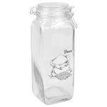 Load image into Gallery viewer, Home Basics Ludlow 67 oz. Glass Canister with Metal Clasp, Clear $7.00 EACH, CASE PACK OF 12
