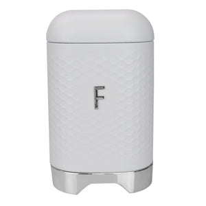 Michael Graves Design Soho Large 7 Cup Capacity Tin Flour Canister, White $8.00 EACH, CASE PACK OF 6