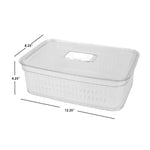 Load image into Gallery viewer, Home Basics Medium Produce Saver with Removable Colander, Clear $6.00 EACH, CASE PACK OF 6
