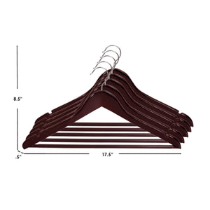 Home Basics Non-Slip Wood Hanger, (Pack of 5), Cherry $5.00 EACH, CASE PACK OF 12