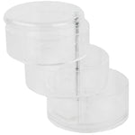 Load image into Gallery viewer, Home Basics 3 Tier Swivel Shatter-Resistant Plastic Cosmetic Organizer, Clear $5.00 EACH, CASE PACK OF 12
