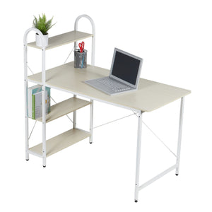 Home Basics Computer Desk With Shelves, Oak/White $100.00 EACH, CASE PACK OF 1