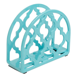 Home Basics Lattice Collection Cast Iron Napkin Holder, Turquoise $6.00 EACH, CASE PACK OF 6