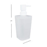 Load image into Gallery viewer, Home Basics Frosted Rubberized Plastic  10 oz. Hand Soap Dispenser with Plastic Pump $4.00 EACH, CASE PACK OF 12
