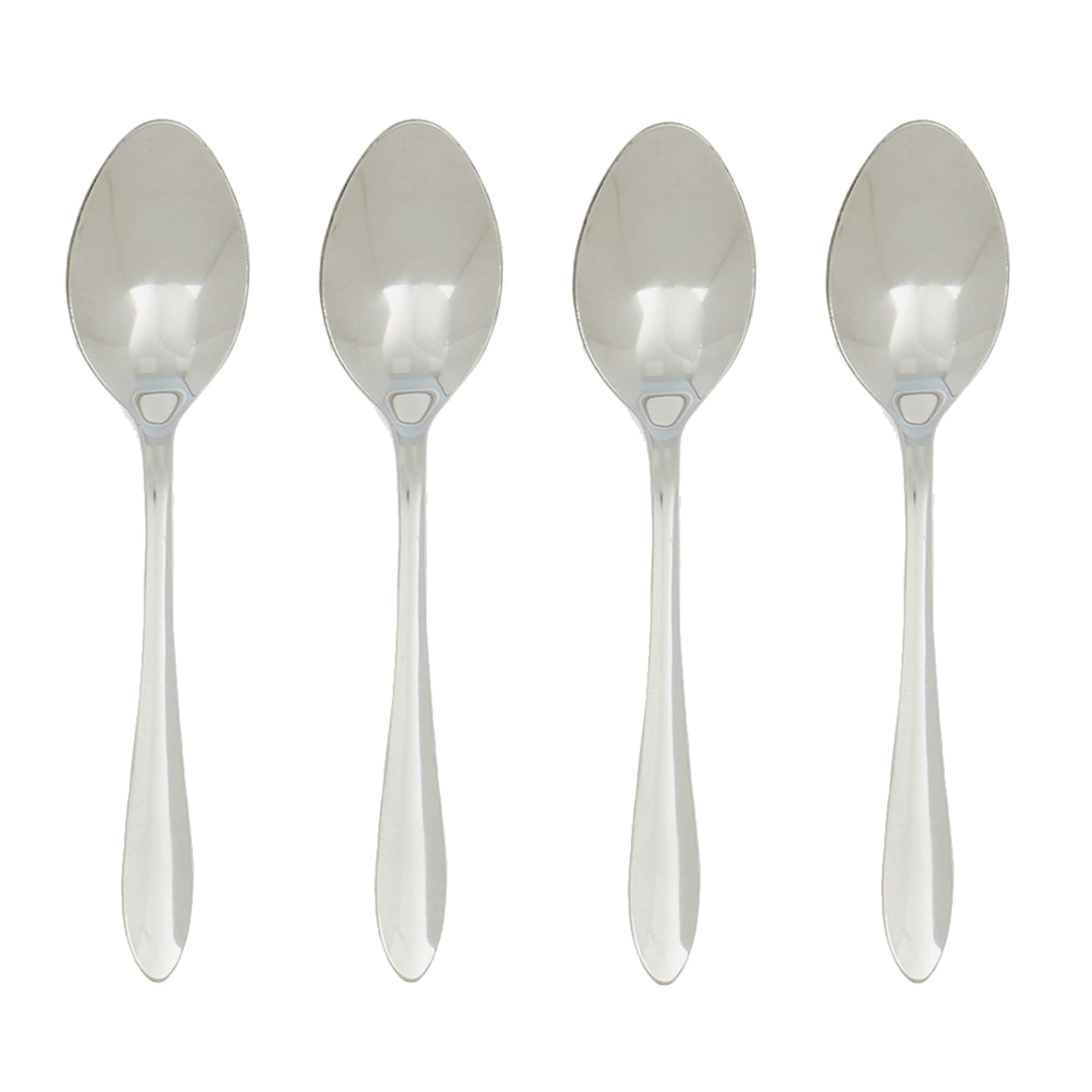 Silver 4-Piece Tea Spoon Set - Stainless Steel Flatware Dinner, Tea, Dessert Utensils - Essential Kitchen Cutlery Set, Dishwasher Safe $2.00 EACH, CASE PACK OF 36