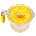 Load image into Gallery viewer, Home Basics 4-in-1  Hand Press Juicer with Built-in Measuring Cup and Egg Separator, Yellow $5.00 EACH, CASE PACK OF 24
