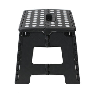 Home Basics Large Foldable Plastic Stool with Non-Slip Dots, Black $8.00 EACH, CASE PACK OF 12
