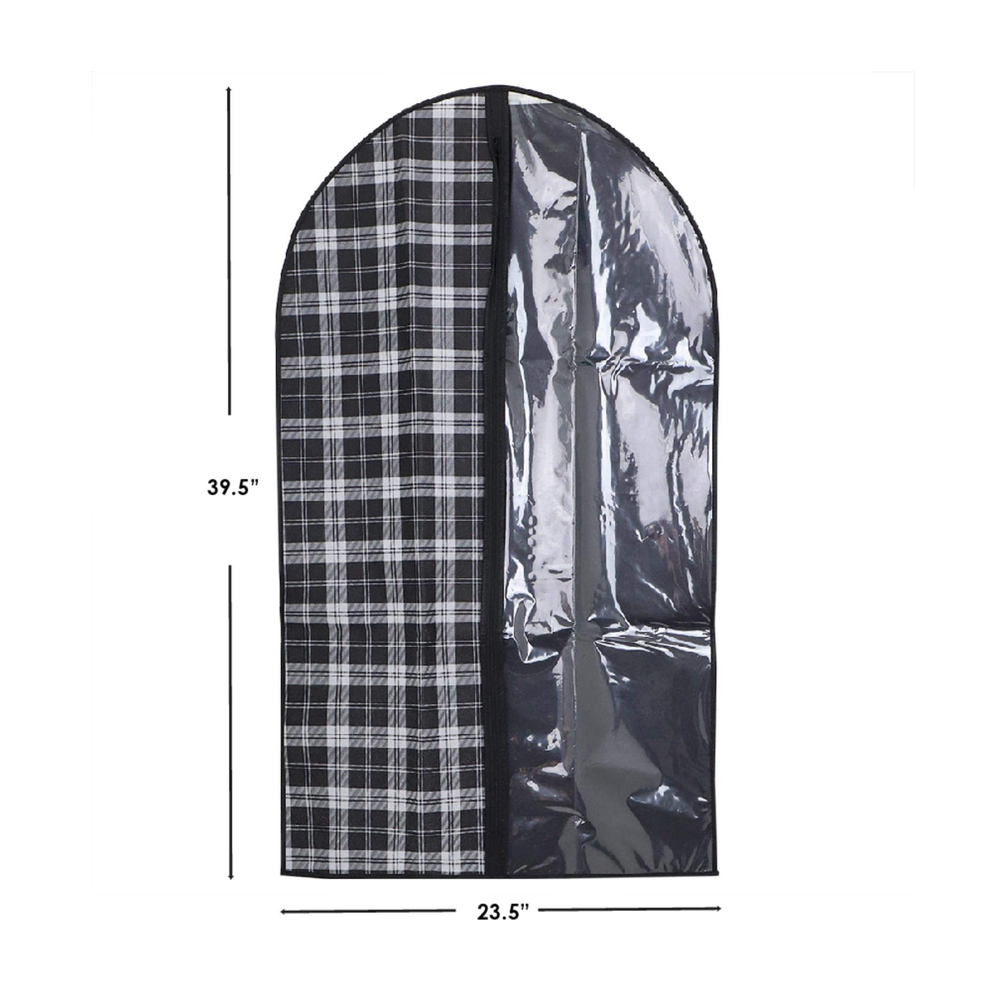 Home Basics Plaid Non-Woven Garment Bag with Clear Plastic Panel, Black
 $3.00 EACH, CASE PACK OF 12