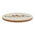 Load image into Gallery viewer, Home Basics Farmhouse Graphic Print Wood Lazy Susan, Natural $12.00 EACH, CASE PACK OF 12
