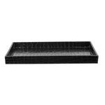 Load image into Gallery viewer, Home Basics Crocodile Plastic Vanity Tray, Black $5.00 EACH, CASE PACK OF 8

