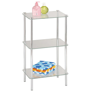 Home Basics 3 Tier Multi Use Rectangle Glass Shelf, Clear $30.00 EACH, CASE PACK OF 3